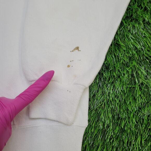 Vintage 90s UT Dog Sweatshirt L/XL 23x23 Boxy Smokey-Claus - Picture 7 of 16